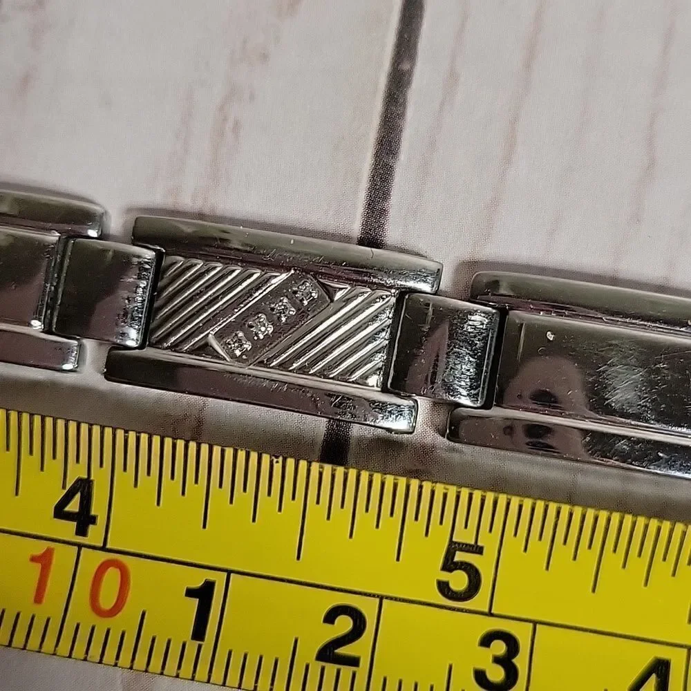 Men's Slant Row Link Bracelet in Stainless Steel Halo G